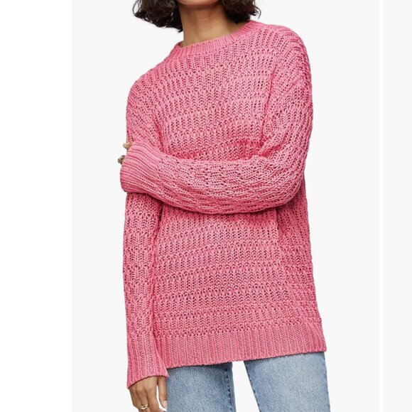 Anine Bing Juliette Pink Knit Sweater Size S - Picture 1 of 10